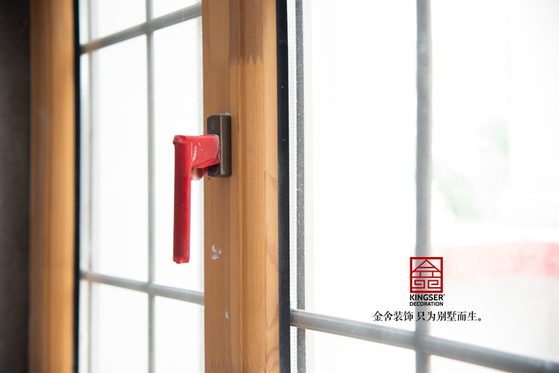 石家莊原河名墅別墅裝修施工現場(chǎng)