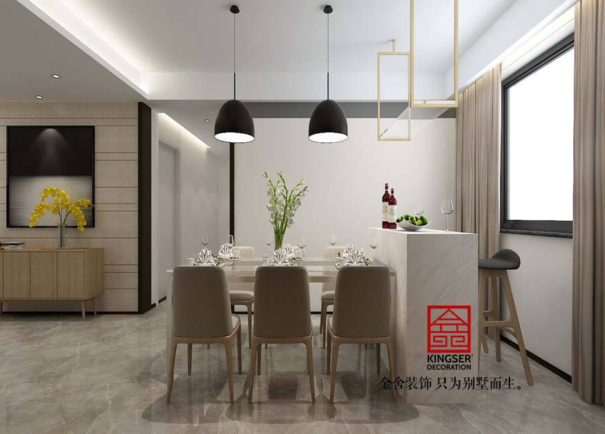 保利拉菲公館-現代簡(jiǎn)約-餐廳