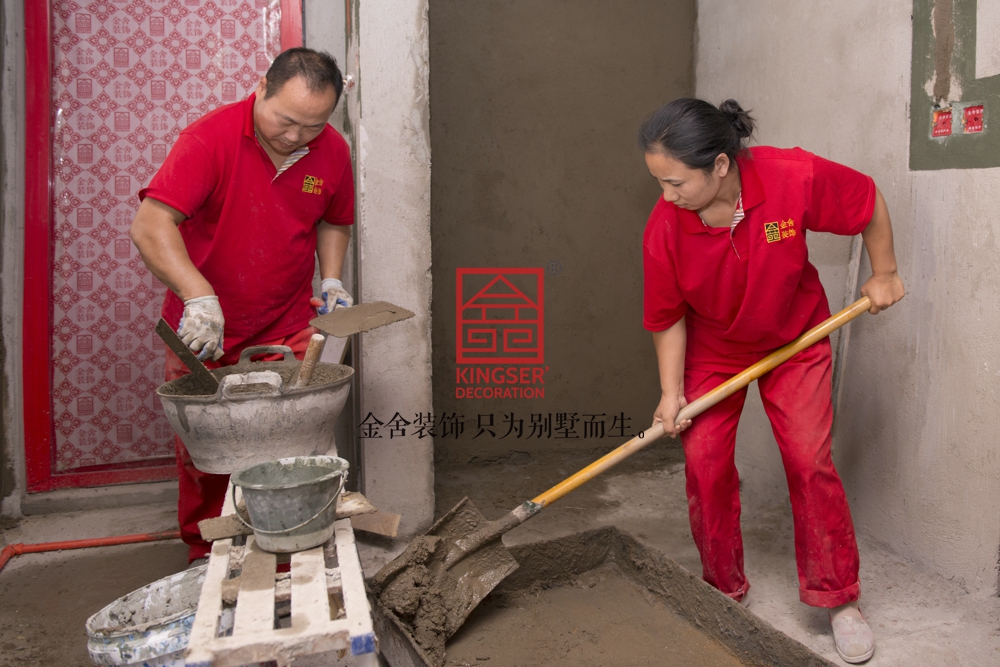 國賓壹號158平米歐式風(fēng)格裝修施工現場(chǎng)