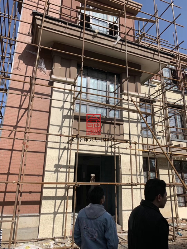 大者257平米中式風(fēng)格裝修施工現場(chǎng)