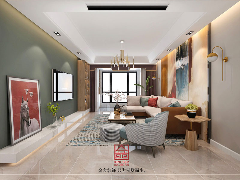 新源燕府276平現代極簡(jiǎn)裝修效果圖