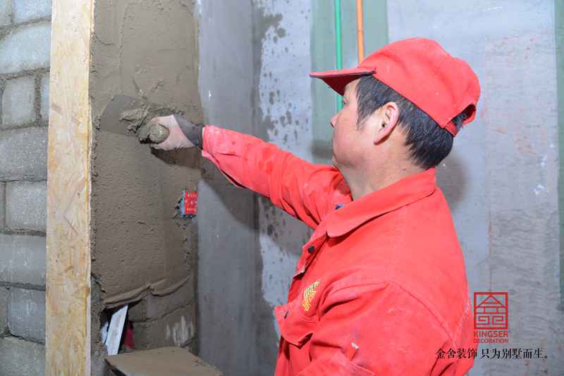 東南智匯城168平米新中式風(fēng)格裝修施工現場(chǎng)