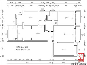 融創(chuàng  )中心180平米裝修拆改方案