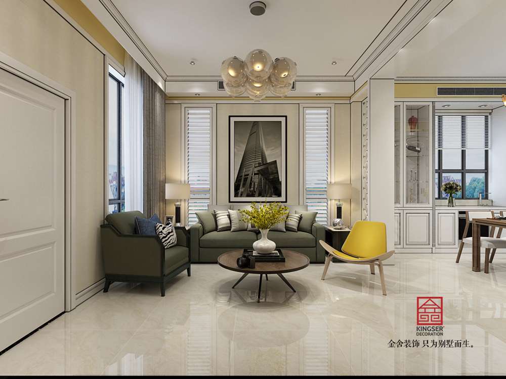 碧桂園240平米裝修-現代簡(jiǎn)約風(fēng)格-客廳