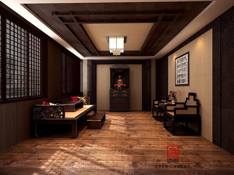 私人會(huì )所1000平米中式風(fēng)格裝修效果圖
