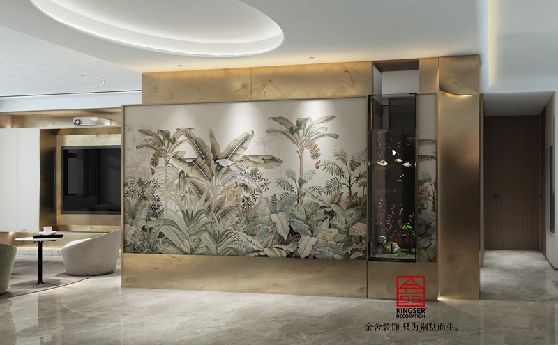 榮盛華府210㎡現代簡(jiǎn)約裝修實(shí)景