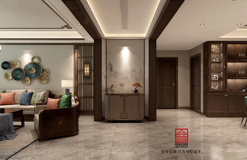 融創(chuàng  )中心180平中式風(fēng)格裝修