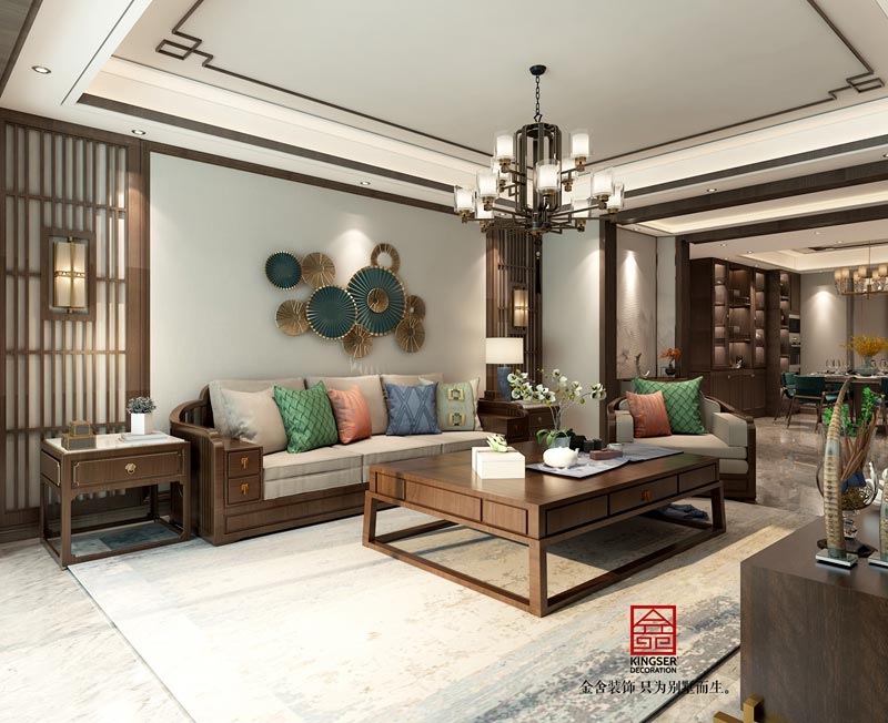 融創(chuàng  )中心180平中式風(fēng)格裝修