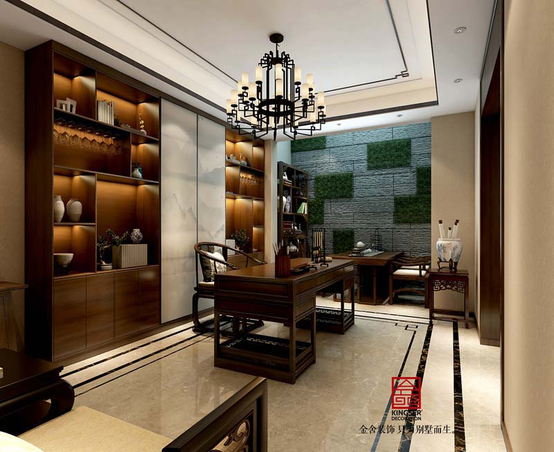 萬(wàn)和原著(zhù)下躍220平米新中式風(fēng)格裝修設計