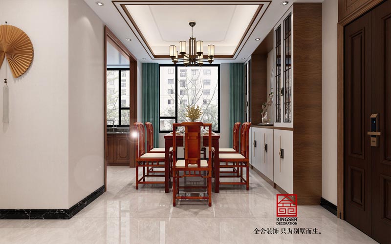 融創(chuàng  )中心裝修125平米新中式風(fēng)格效果圖