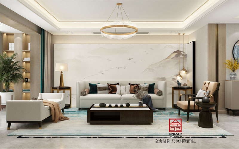 融創(chuàng  )中心180平米新東方風(fēng)格裝修效果圖