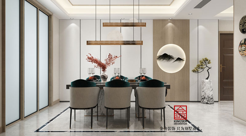 融創(chuàng  )中心180平米新東方風(fēng)格裝修效果圖