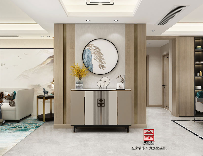 融創(chuàng  )中心180平米裝修設計-玄關(guān)效果圖