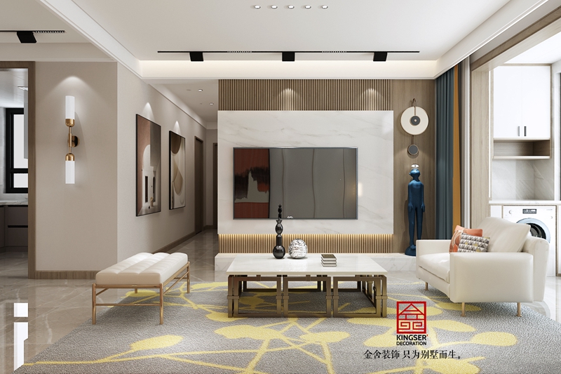 遠洋晟庭現代風(fēng)格裝修設計-客廳