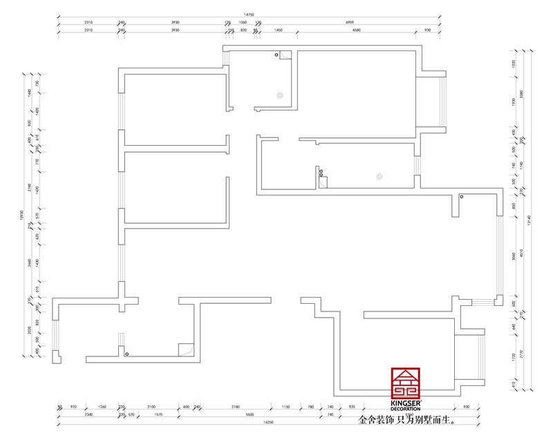 東南智匯城191平米原始戶(hù)型圖