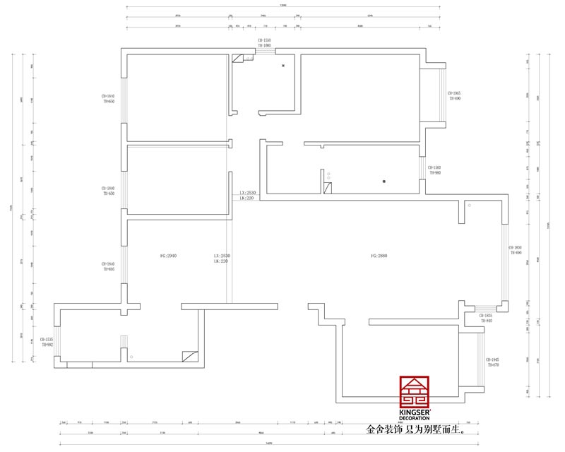 東南智匯城191平米原始戶(hù)型圖