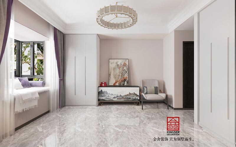 方北小區105㎡現代新中式風(fēng)格裝修設計