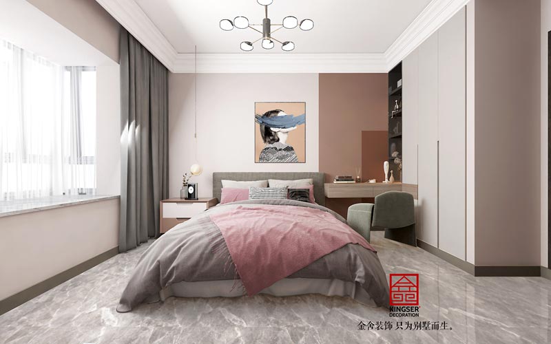方北小區新中式風(fēng)格裝修設計-臥室