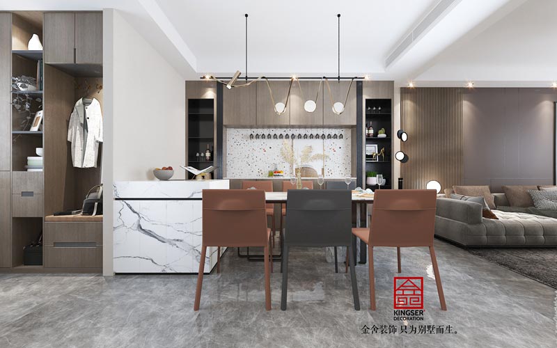 東南智匯城98㎡現代輕奢風(fēng)格裝修效果圖