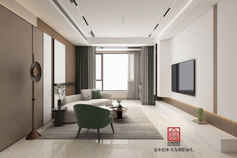 維多利亞現代風(fēng)格研發(fā)效果圖-客廳