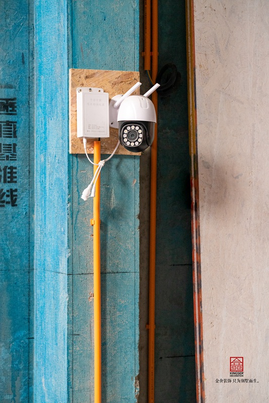 石家莊榮盛御府裝修水電階段施工現場(chǎng)