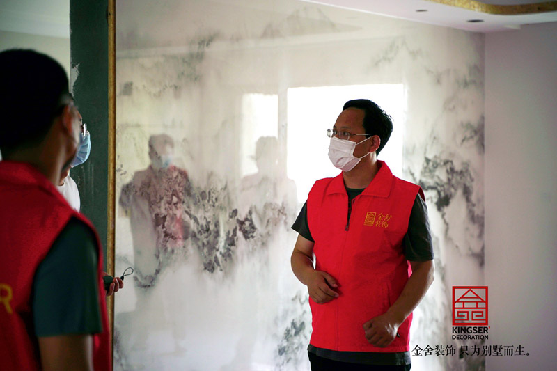 金舍裝飾董事長(cháng)關(guān)注工程監督巡檢月