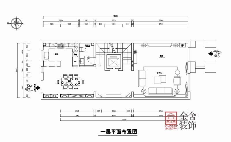 榮盛御府415平米歐式風(fēng)格別墅戶(hù)型平面布置圖