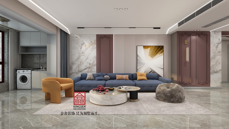 德賢華府現代輕法風(fēng)格裝修圖片--客廳
