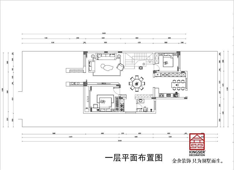 金碧天下334㎡別墅裝修戶(hù)型解析