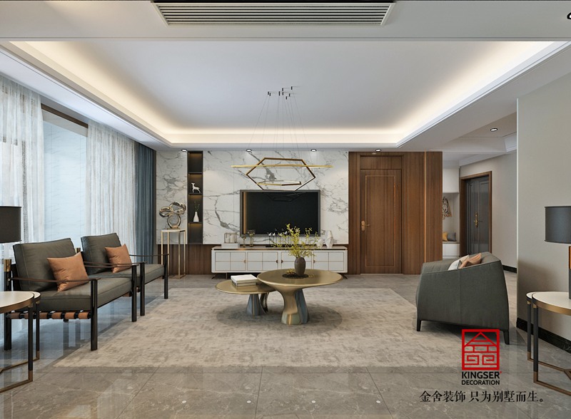 榮盛城210㎡現代簡(jiǎn)約風(fēng)格裝修效果圖