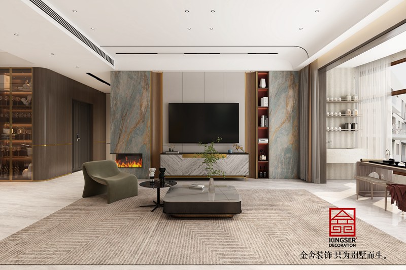 天陽(yáng)御龍灣輕奢風(fēng)格客廳效果圖