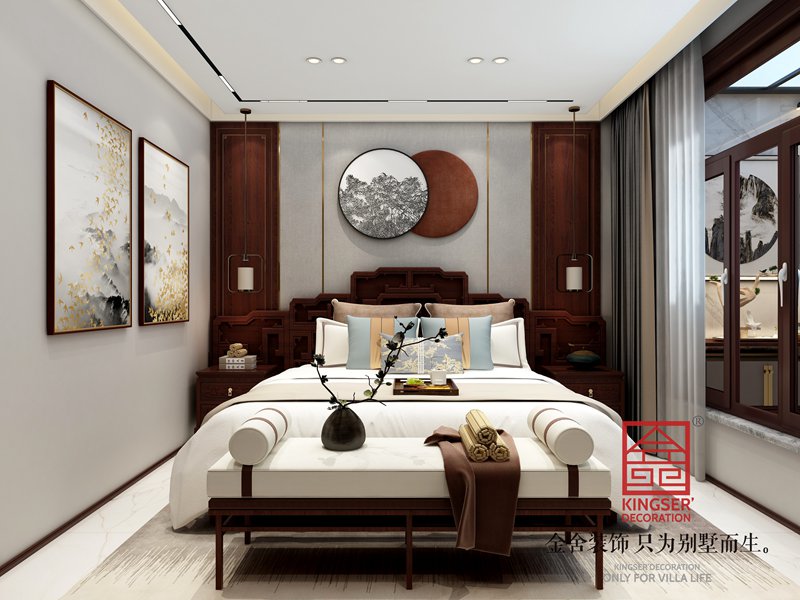 正定開(kāi)元府260平簡(jiǎn)約中式裝修效果圖