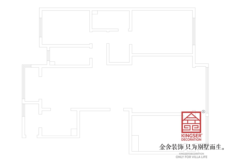 泰豐觀(guān)湖小區200㎡大平層戶(hù)型原始平面圖