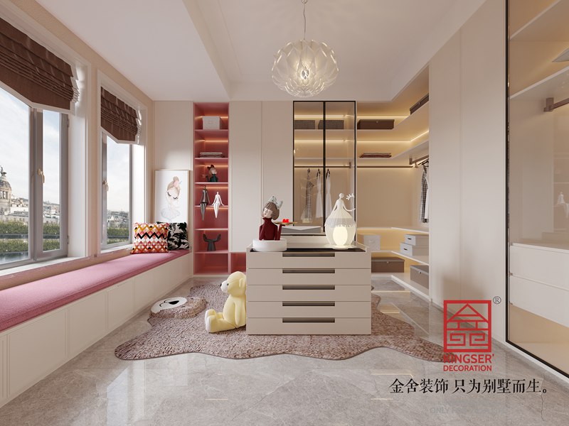 衡水漢王府別墅裝修520平現代法奢風(fēng)格效果圖