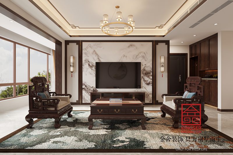 漢王府140平新中式風(fēng)格裝修設計