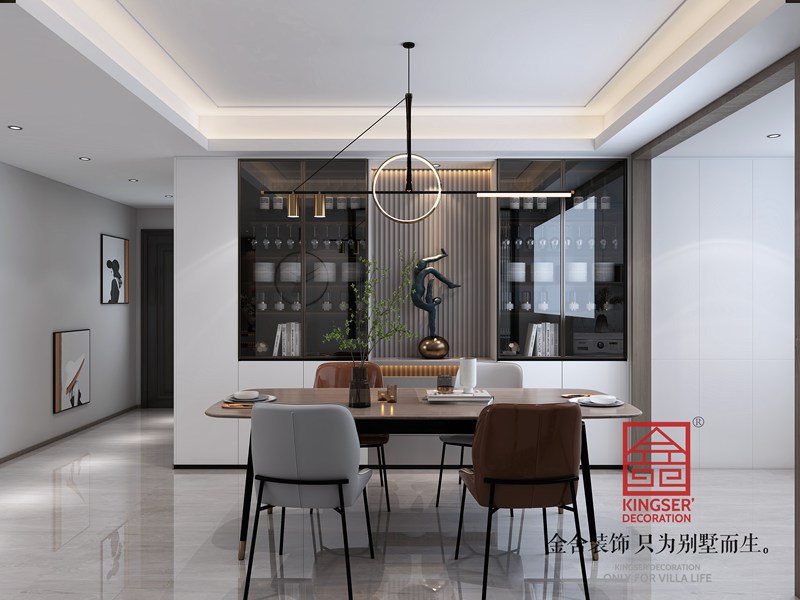 奧北公元現代極簡(jiǎn)風(fēng)格餐廳裝修設計