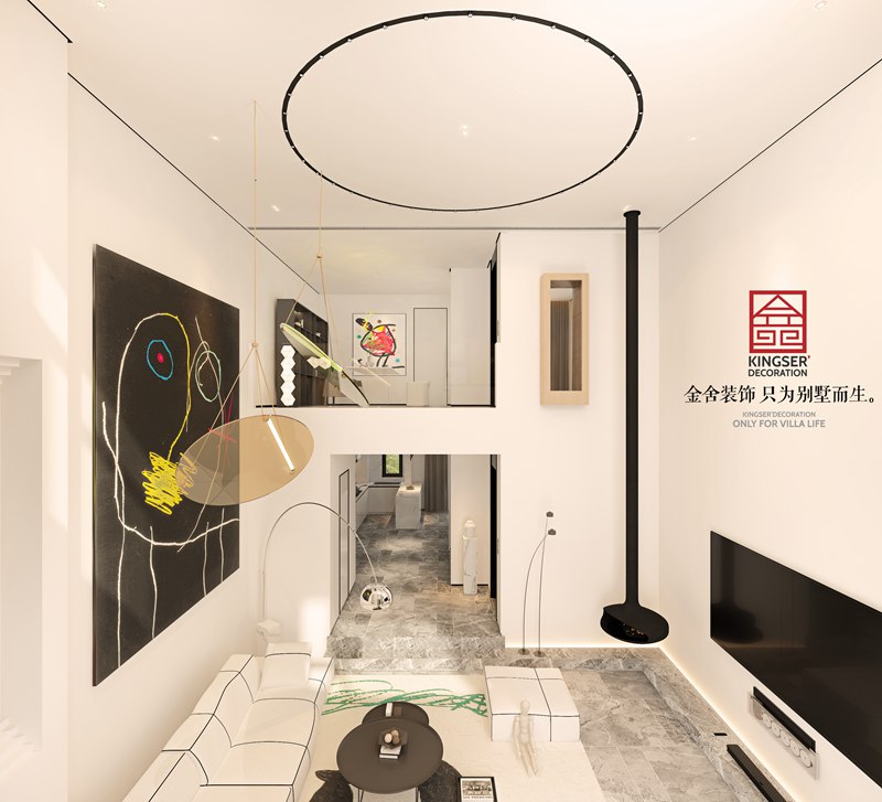 榮盛御府440平米現代風(fēng)格別墅裝修設計