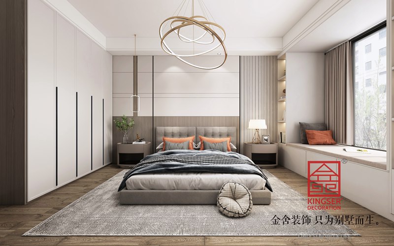 融創(chuàng  )中心現代輕奢風(fēng)格客廳裝修設計