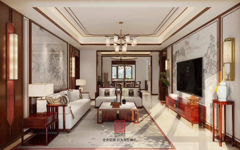 御河上院中式風(fēng)格別墅裝修設計