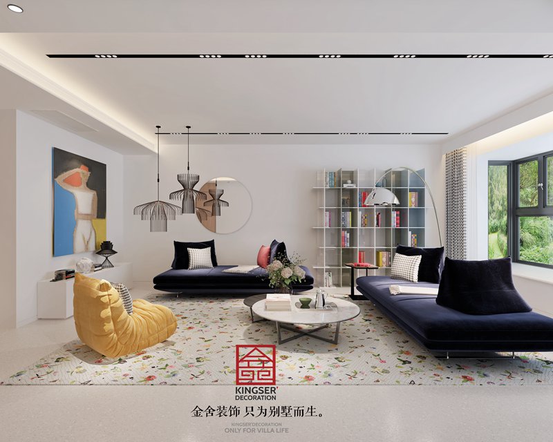 恒大華府極簡(jiǎn)主義客廳裝修設計