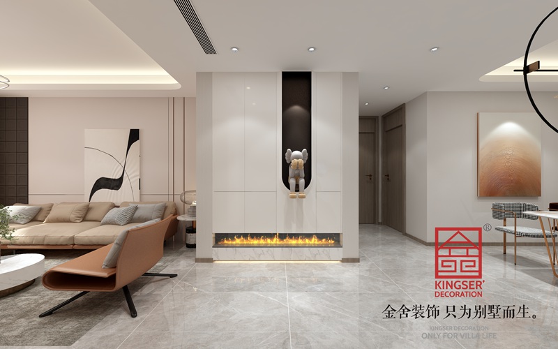 融創(chuàng  )中心現代風(fēng)格入戶(hù)裝修效果圖