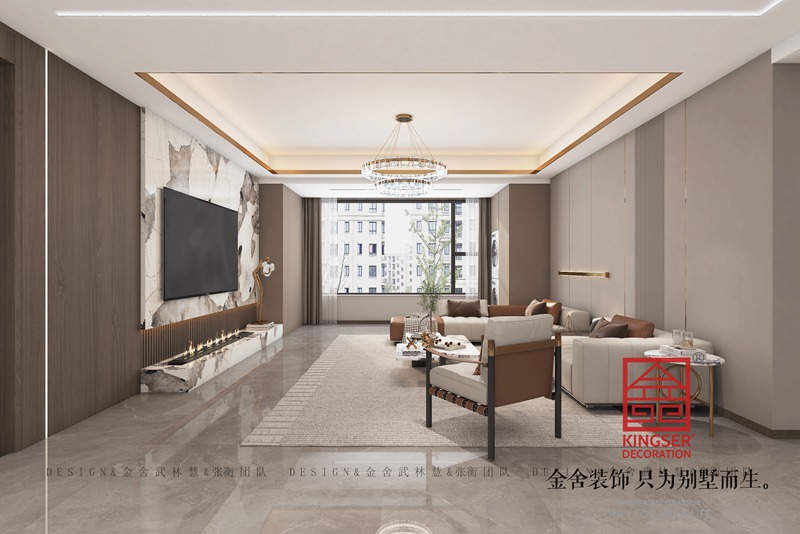 盛邦九號院現代風(fēng)格裝修效果圖