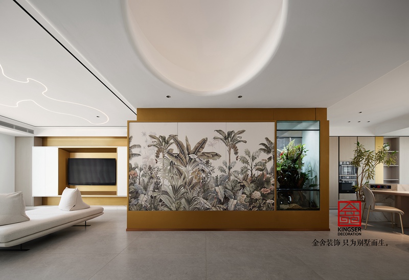 榮盛華府205㎡現代風(fēng)格裝修完工實(shí)景圖