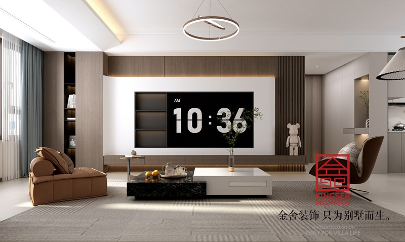盛邦九號院現代簡(jiǎn)約裝修設計